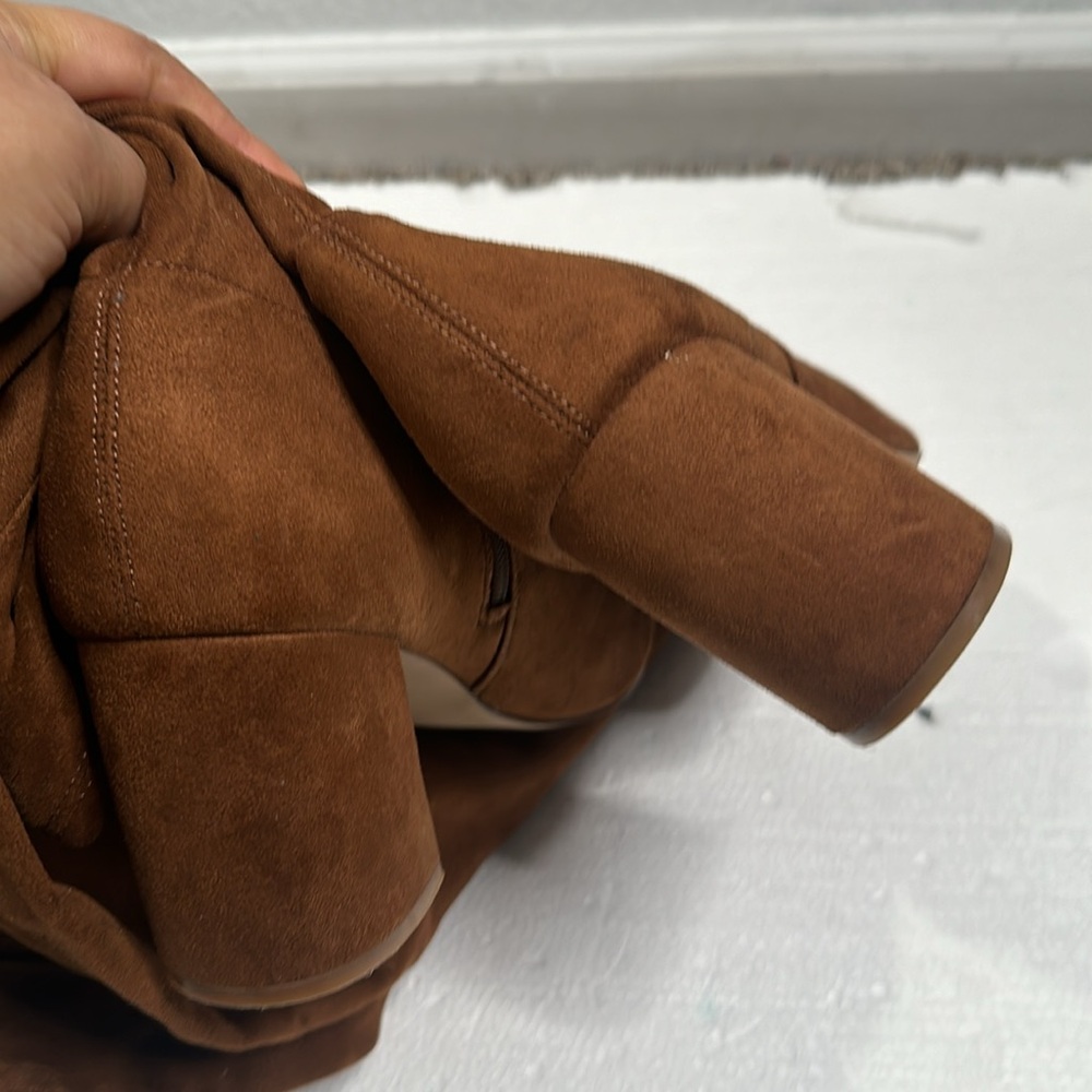 Steve Madden brown faux suede over the knee boot size 10 - Picture 7 of 13